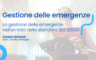 Gestione delle Emergenze nell’ambito della ISO 22000