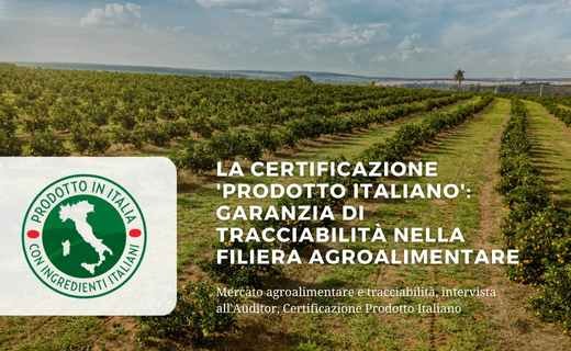 Certificazione prodotto italiano tracciabilità filiera agroalimentare