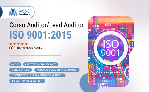 Corso Auditor/Lead Auditor ISO 9001:2015 - Locandina evento formativo