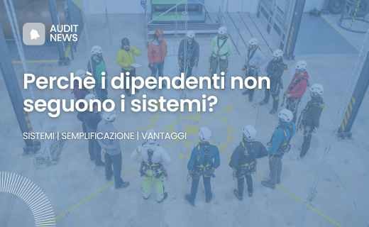 dipendenti in cerchio e titolo dell'articolo perchè i dipendenti non seguono i sistemi di gestione