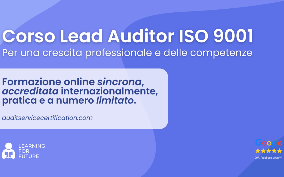 Corso Lead Auditor ISO 9001