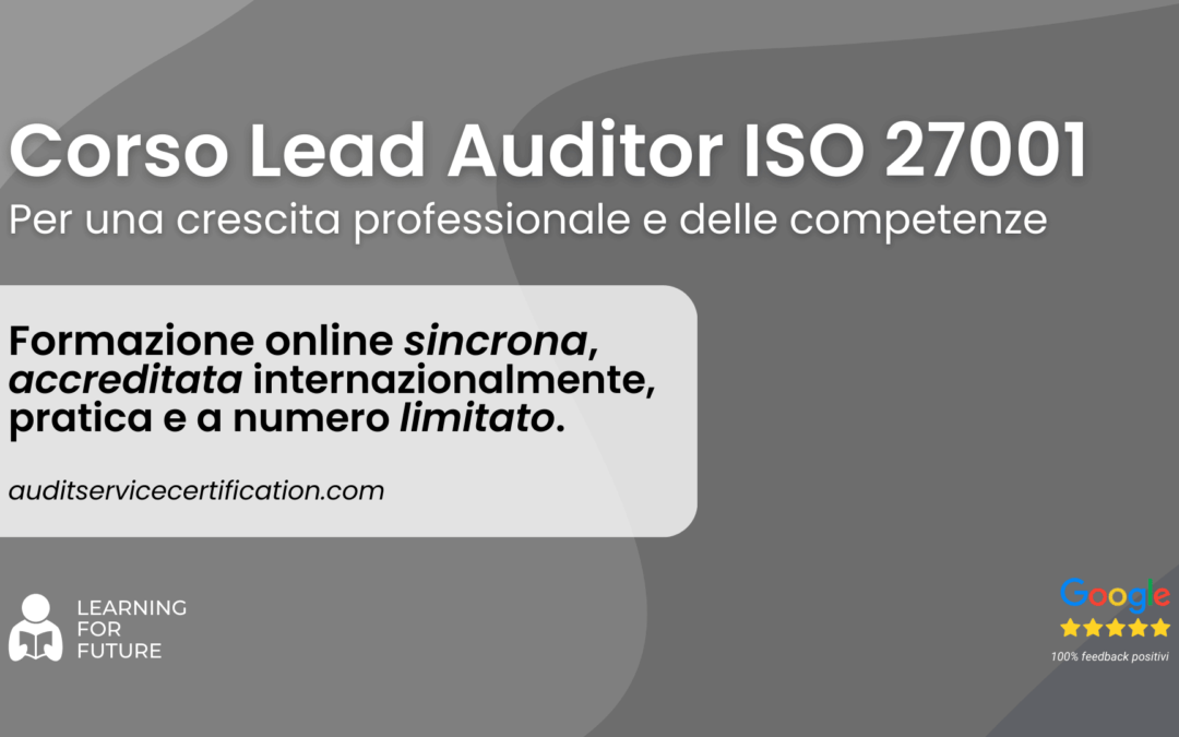 Corso Lead Auditor ISO 27001