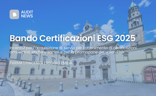 Bando Certificazioni ESG 2025 | Contributi a Fondo Perduto per ISO e Sostenibilità